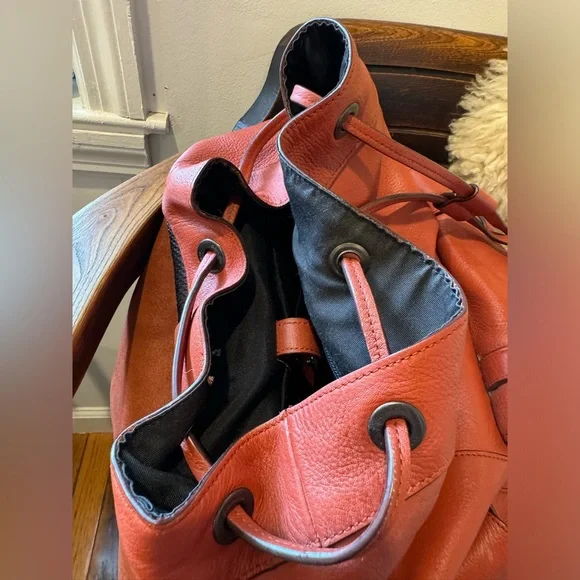 Coach Hudson Leather Backpack - Picture 9 of 16